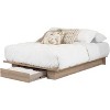 HomeStock Platform Bed with Drawer Rustic Oak Primo - 4 of 4