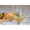 Surreal Entertainment Parks and Recreation Treat Yo Self 17oz Gold Stemless Wine Glass - 4 of 4