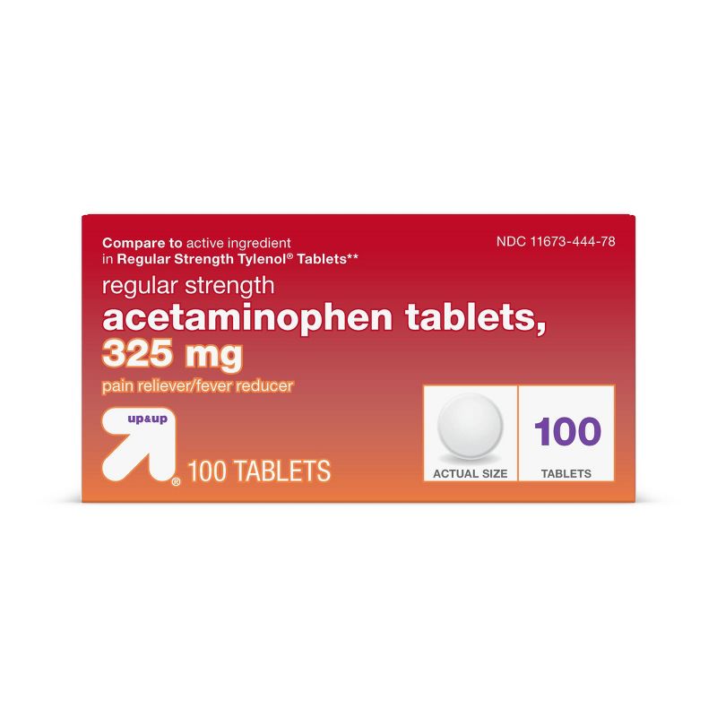 Acetaminophen Regular Strength Pain Reliever &#38; Fever Reducer Tablets - up &#38; up&#8482;, 1 of 7