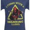 Mens Deadpool Warning Label T-Shirt - 4XLarge - 2 of 4