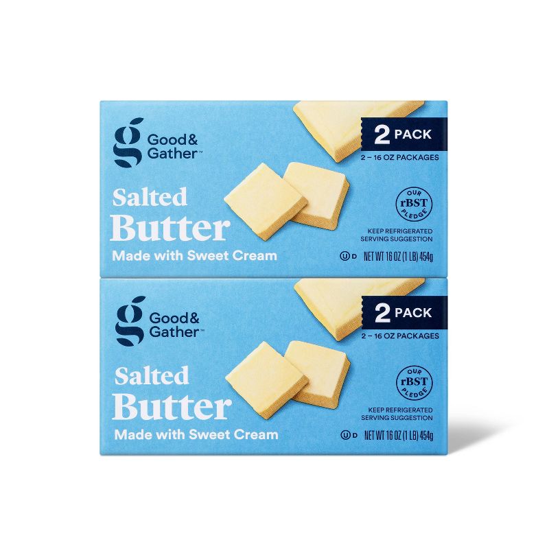 Salted Butter Quarters - 2lb - Good &#38; Gather&#8482;, 1 of 5