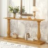 KIGFTSOD Vintage Sofa Table Console Table with Luxurious Pine Veneer and Elegance Vase-Leg Design for Living Room Study Room Entryway Bedroom - 2 of 4