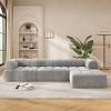122" Modern L-Shaped Sectional Sofa with Chaise Lounge and High-Density Foam,2-Piece Couch for Living Room-Baofuwish - 2 of 4