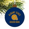 Albany State University Rams Logo Wood Christmas Tree Holiday Ornament - 4 of 4