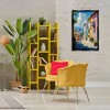 Stupell Industries Colorful Coastal Town Floating Frame Canvas Art, Black, 21" x 31" - 3 of 4