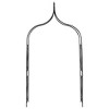 VidaXL Garden Arch Dark Green 47.2Inchx15Inchx101.6Inch Iron - 2 of 4