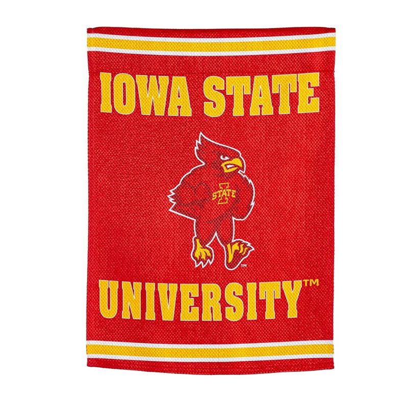 Embossed Suede Flag, House Size, Iowa State University, 1 of 4