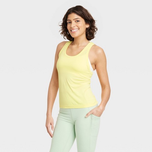 Women's Seamless Tank Top - All In Motion™ Lemon Yellow S : Target