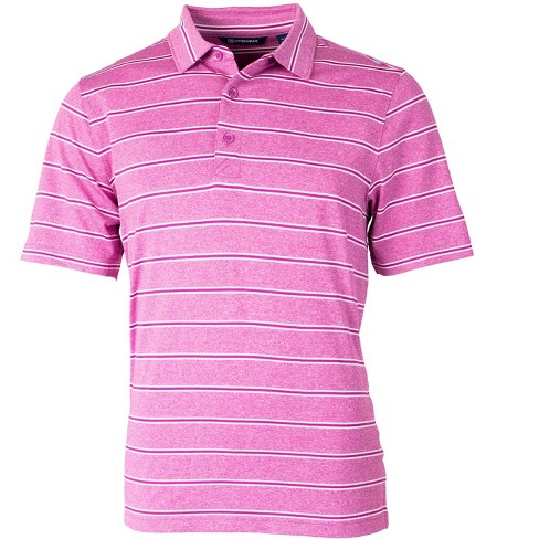 Cutter & Buck Forge Heathered Stripe Stretch Mens Polo - Cutter & Buck