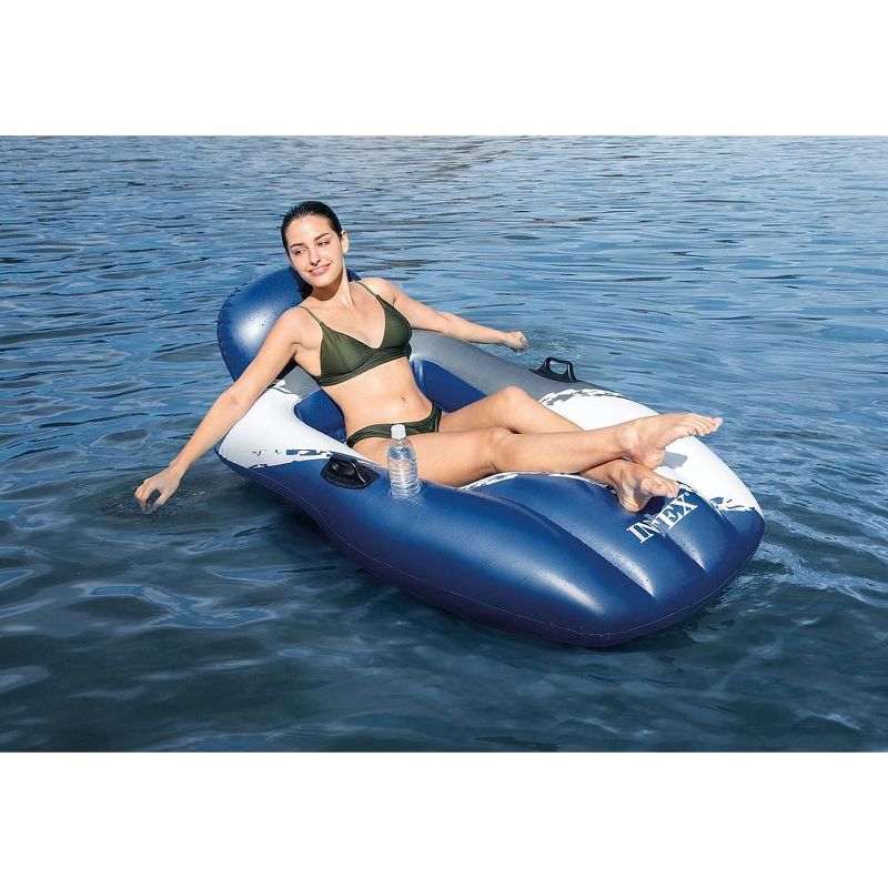 Intex Floating Mesh Lounge, Inflatable Sport Float 64in x 41in, 3 of 4