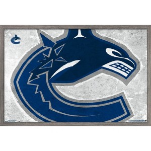 Trends International NHL Vancouver Canucks - Logo 19 Framed Wall Poster Prints - 1 of 4