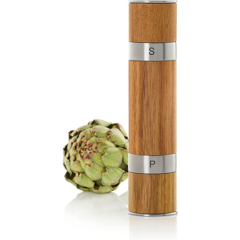 AdHoc Duomill Double Salt & Pepper Mill Acacia Wood, 2 of 6
