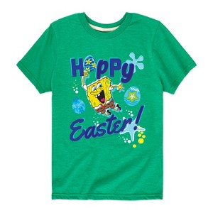 Boys' - SpongeBob Squarepants - Hoppy Easter Short Sleeve Graphic T-Shirt - 1 of 4