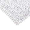 ChicFurnit Bath Rug and Mat Oeko-Tex Certified Chenille Cotton for Bathroom Use, White, 24"*17"*0.5" - 3 of 4
