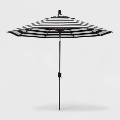 9' Pacific Trail Patio Umbrella Push Button Tilt Crank Lift Sunbrella - California Umbrella