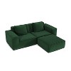 Whisen Modular Sofa Bed - Oversized, Convertible, Soft Corduroy Cloud Velvet Fabric, Two Person Combination - 4 of 4