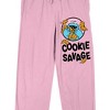 Sesame Street Cookie Monster "Cookie Savage" Women's Pink Sleep Pajama Pants - 2 of 4