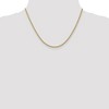 Black Bow Jewelry 2.2mm 14k Yellow Gold Parisian Wheat Chain Necklace - 2 of 4