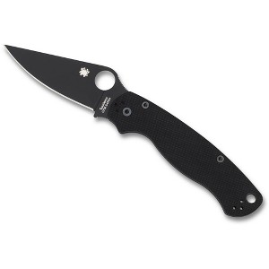 Spyderco Para Military 2 Folding Pocket Knife with 3.42" Black CPM SV45N Steel Blade | Get Sharper and Smoother Cutting Performance, Black - 1 of 4
