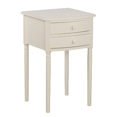 target white accent table