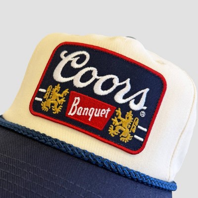 Men's Coors Baseball Hat - Cream/Navy - image 4