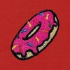 Dalix Donut Embroidered Hoodie Fleece Sweatshirt Zip Front Mens - 2 of 4