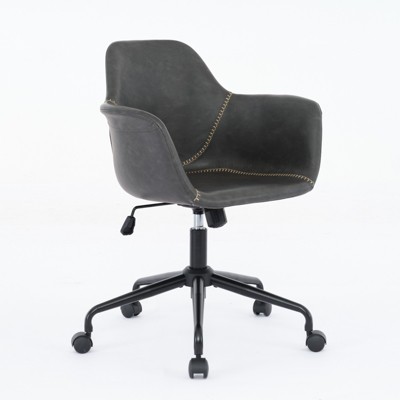 Vatros Mid-Century Modern Office Chair Rolling Swivel Height Adjustable Office Chair with Arms
