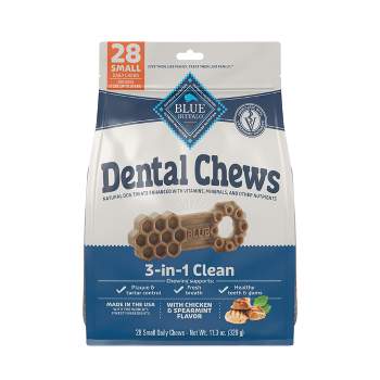 Blue Buffalo Dental Chew Small Flavored Dog Treat - 11.3oz