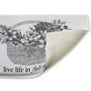 Stupell Industries Vintage Live Life In Full Bloom Printed Plush Bath Mat And Bath Rug, Design By Lettered And Lined, 18"X30" - 2 of 4