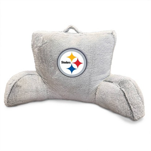 Nfl Pittsburgh Steelers Faux Fur Logo Backrest Support Pillows