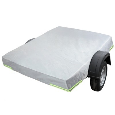 X-Autohaux Gray 60"x36"x5" Oxford Cloth Folding Trailer Cover Waterproof Dustproof Windproof Sun Resistant