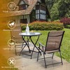 Costway 2PCS Outdoor Patio Folding Chair Camping Portable Lawn Garden W/Armrest - 4 of 4