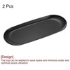 Unique Bargains Stainless Steel Cosmetics Candles Dessert Decorative Trays 2 Pcs - 3 of 4