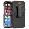 Nakedcellphone Case with Stand and Belt Clip Holster for iPhone 13 - Black - 3 of 4