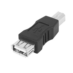 Unique Bargains Metal Plastic Durable USB Adapter Black Silver Tone 1 Pc - 1 of 4