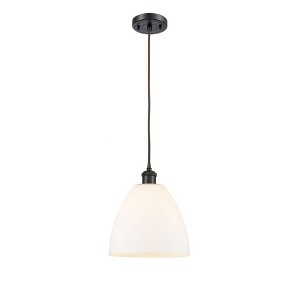 Bristol Glass - 1 Light Mini Pendant In Industrial Style-13.25 Inches Tall and 9 Inches Wide - 1 of 1