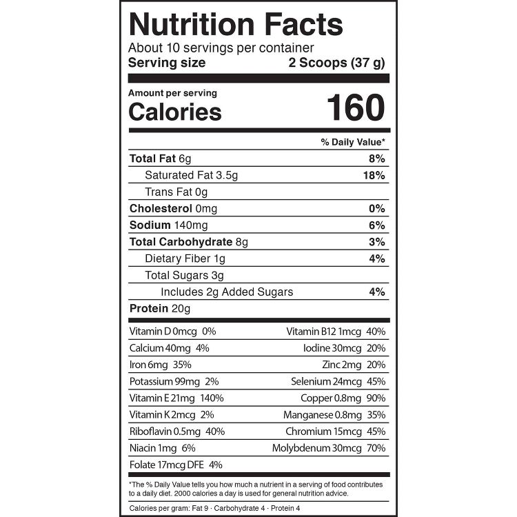 KOS Organic Vegan Plant Based Plant Based Protein Powder - Vanilla - 13.05oz, 3 of 3