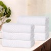 Zero Twist Waffle Textured Cotton Medium Weight Towel Set by Blue Nile Mills - 2 of 4
