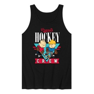 Men's - Peanuts - Peanuts Hockey Crew Linus and Schroeder Graphic Tank Top - 1 of 3