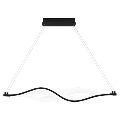 Quoizel Lighting Saratoga 1 - Light Chandelier in  Matte Black