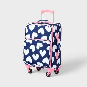 Kids' Softside Carry On Spinner Suitcase Hearts - Cat & Jack™️ - 1 of 4