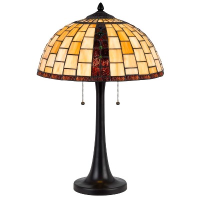 Cal Lighting 60W x 2 Whitton Tiffany Table lamp