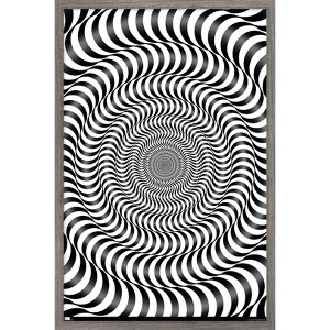 Trends International Zebra Stripe Optical Illusion Framed Wall Poster Prints - 1 of 4