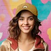 Dalix Robot Embroidered Glow in the Dark Retro Dad Hat Cotton Baseball Cap Adjustable Mens - 3 of 4