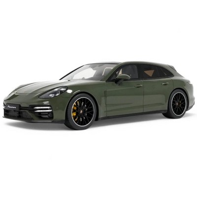 2021 Porsche Panamera Turbo S Sport Green 1/18 Model Car by GT Spirit