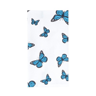 4pk Blue Kitchen Towels Blue - Design Imports : Target