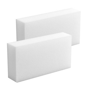 Lola Products Rubaway Eraser Pad, Melamine Sponge, Comparable to Popular Brand Eraser Pads, Powerfully Removes Soap Scum, Scuff Marks, Ink, 2 Pack - 1 of 4