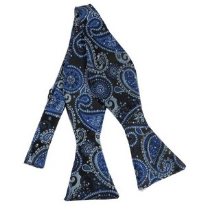 Men's Paisley 2.75" x 4.75" Adjustable 16" - 22" Self-Tie Bow Tie - 1 of 3