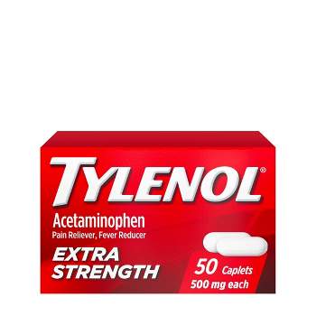 Tylenol Acetaminophen Pain Reliever Caplet - 50ct