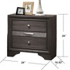 Sapphtopaz Modern Nightstand with 2 Drawers Bedside Table with Hidden Jewelry Tray & Round Knob Handle Night Stand for Bedroom, Living Room - 3 of 4